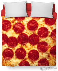 Pizza Bed Duvet Cover and Pillowcase Combo
