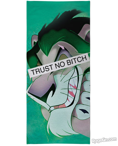 Trust No Bitch Scar Beach Towel