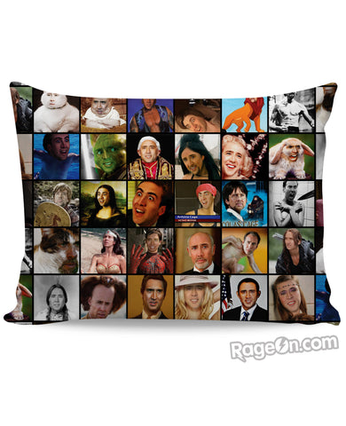 Nicolas Cage Rage Faces Pillow Case