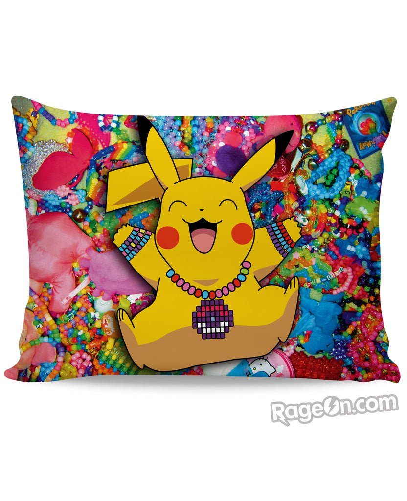 Pikachu in Kandiland Pillow Case