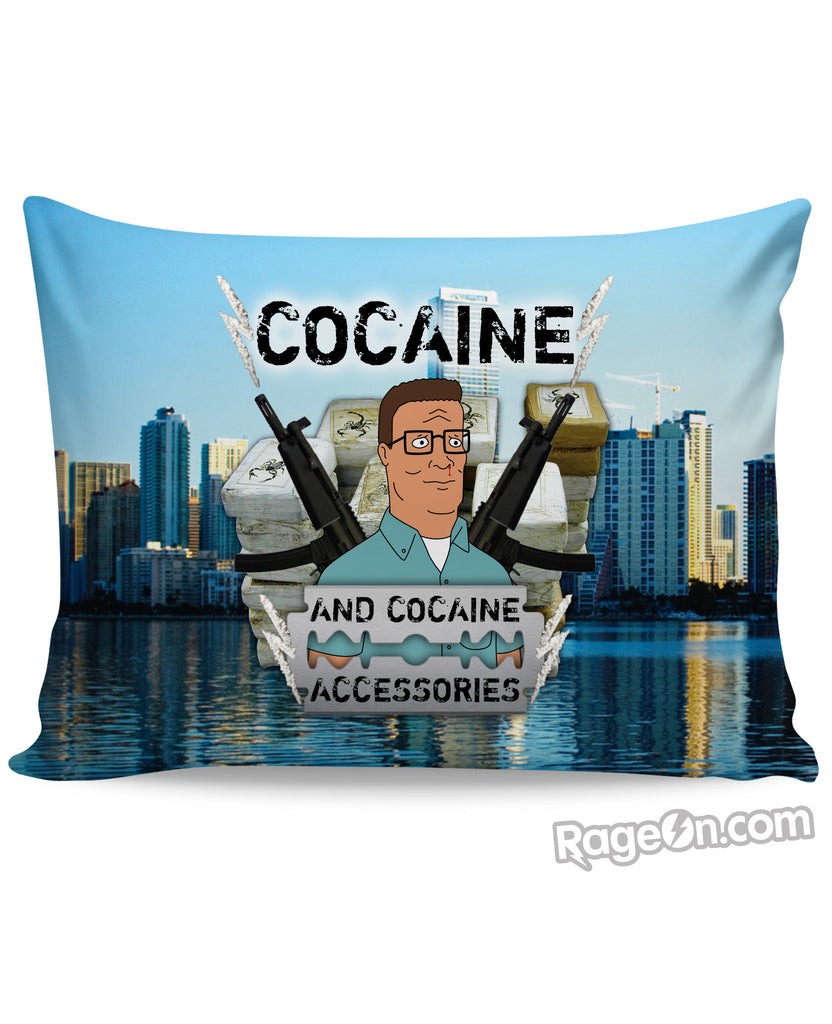 Cocaine and Cocaine Accessories Pillow Case