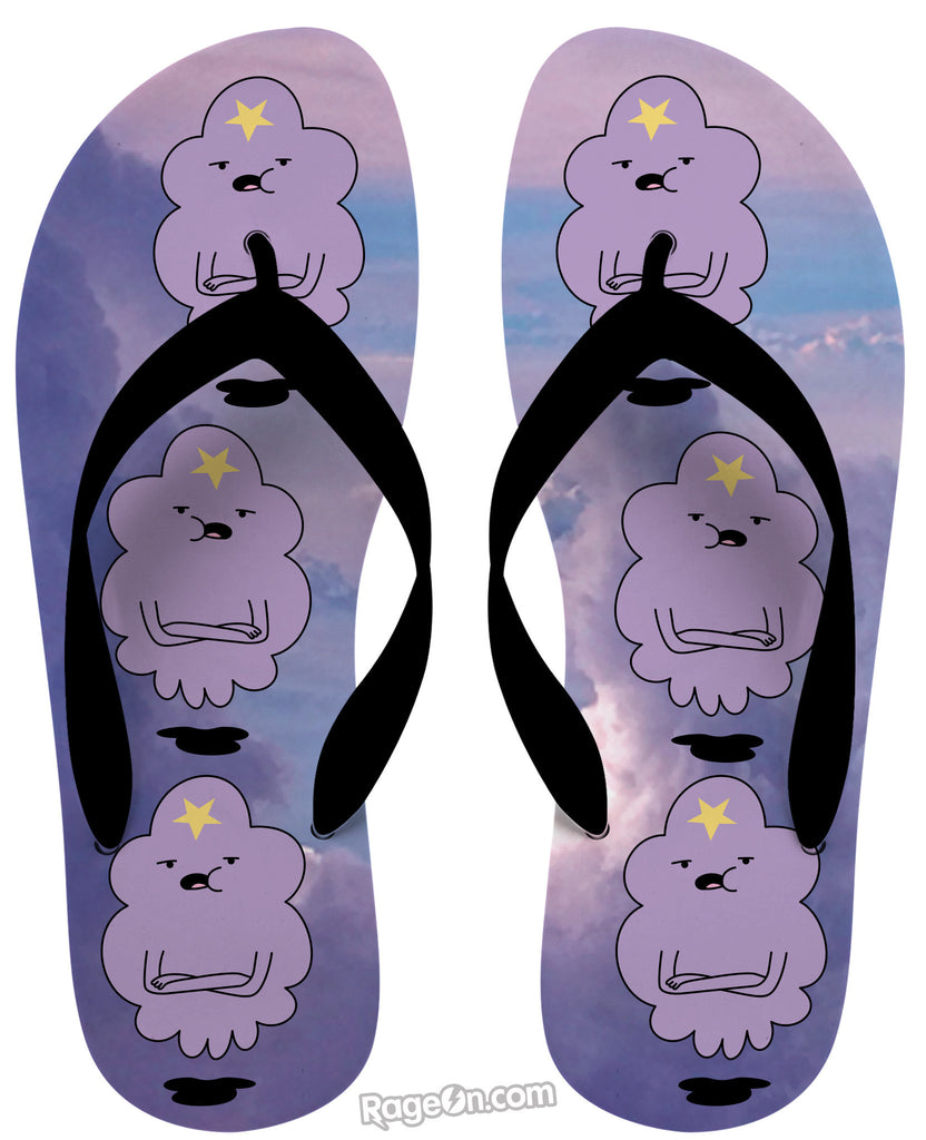 Lumpy Space Princess Flip Flops