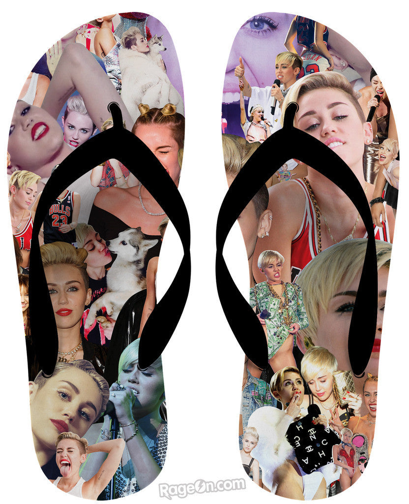 Miley Cyrus Paparazzi Flip Flops *Ready to Ship*