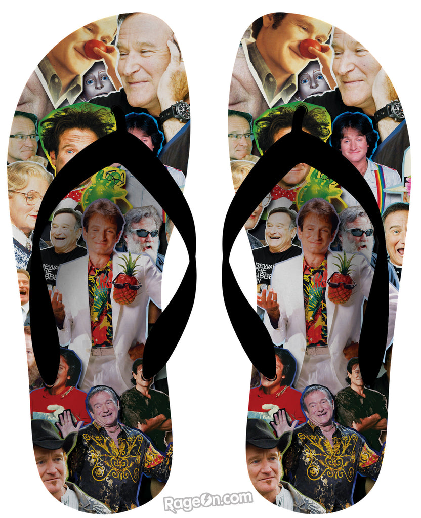 Robin Williams Paparazzi Flip Flops