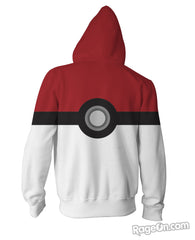 Pokemon Pokeball Catch Em All Zip-Up Hoodie