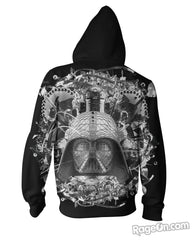Star Wars B&W Zip-Up Hoodie