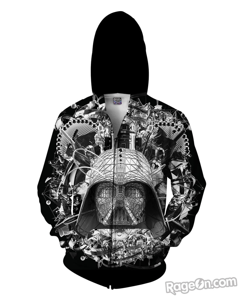 Star Wars B&W Zip-Up Hoodie