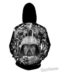 Star Wars B&W Zip-Up Hoodie