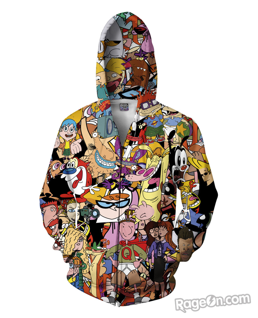 Totally 90s Zip -Up Hoodie