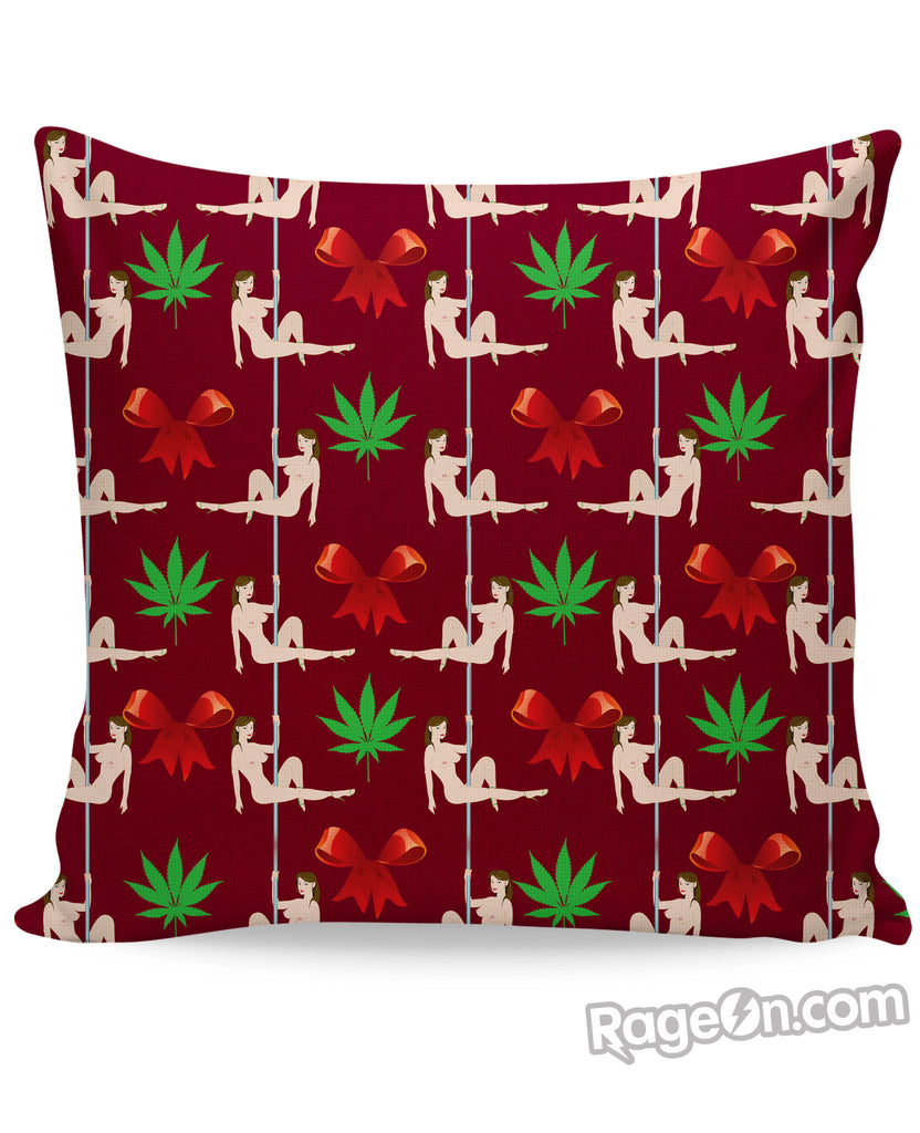 Christmas Stripper Couch Pillow