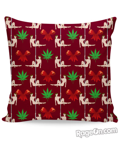 Christmas Stripper Couch Pillow