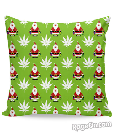 Green Christmas Couch Pillow