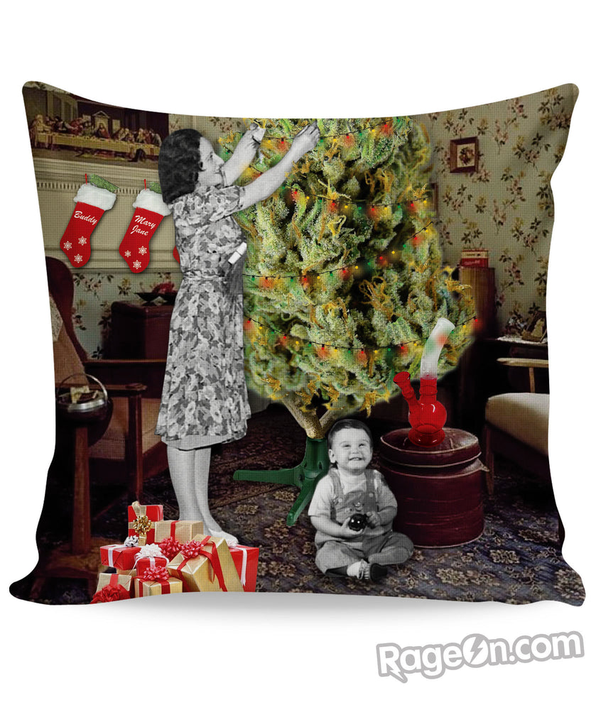 Merry Kushmas Couch Pillow