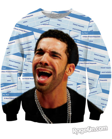 Drake No New Friends Crewneck Sweatshirt