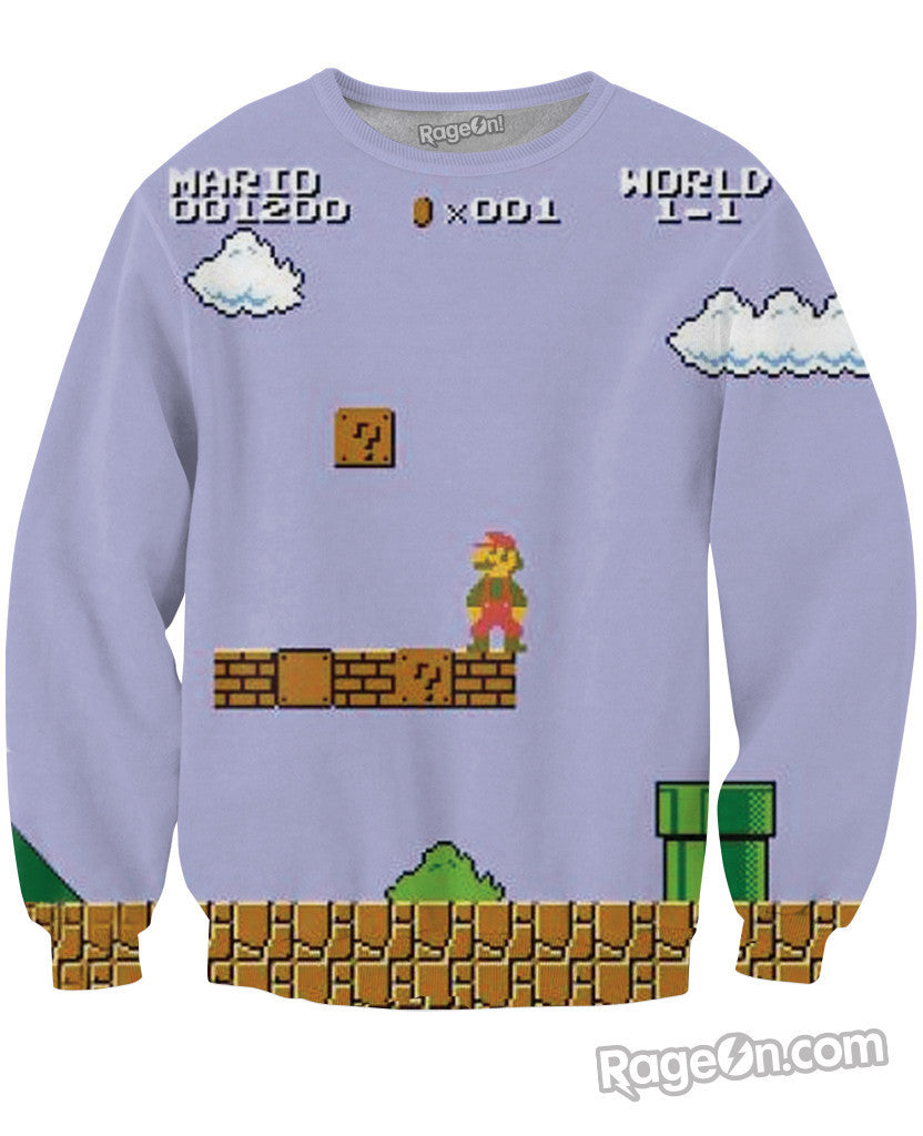 Vintage Super Mario Bros Crewneck Sweatshirt