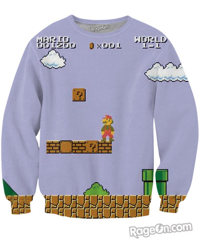 Vintage Super Mario Bros Crewneck Sweatshirt