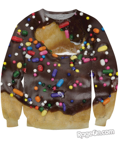 Literally a Donut Crewneck Sweatshirt