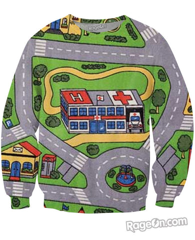 OG Car Rug Crewneck Sweatshirt