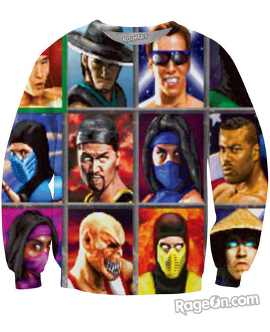 Mortal Kombat Choose Your Fighter Crewneck Sweatshirt