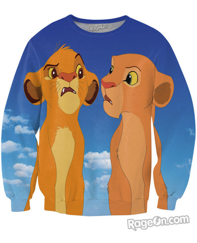 Simba and Nala Crewneck Sweatshirt