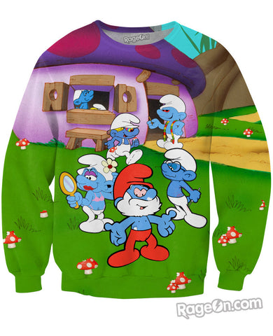 Welcome to Smurf Village Crewneck Sweatshirt