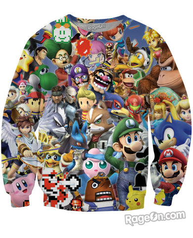 8-Bit Collage Crewneck Sweatshirt