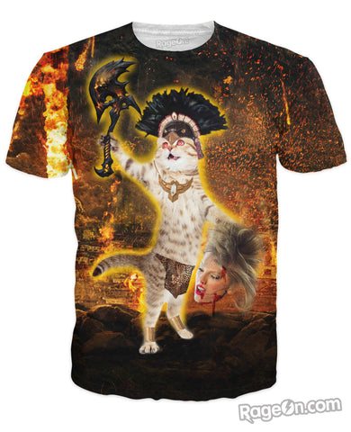 Flamethrower Kitty T-Shirt