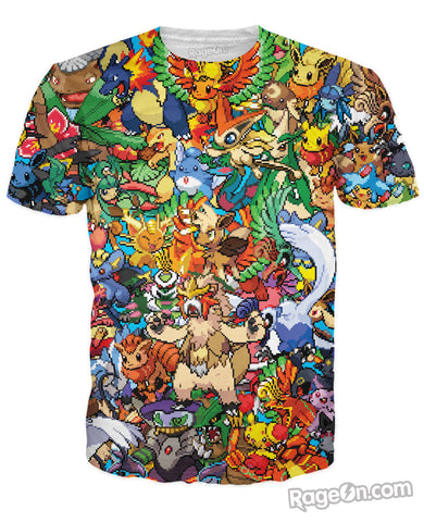 8Bit Pokemon Fusion T-Shirt
