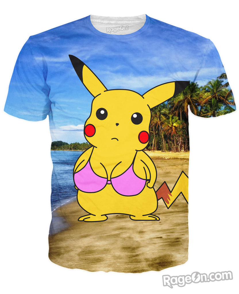 Pikachu Beach Boobs T-Shirt