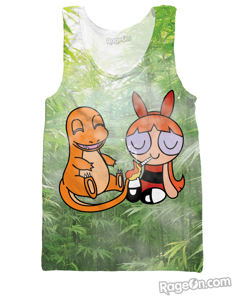 Charmander and Blossom Blaze Tank Top