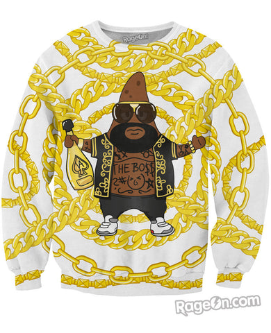 Patrick Ross White Crewneck Sweatshirt