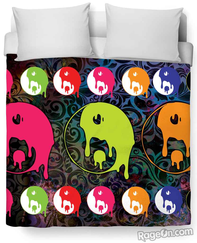 Drippy Yin Yang Duvet Cover