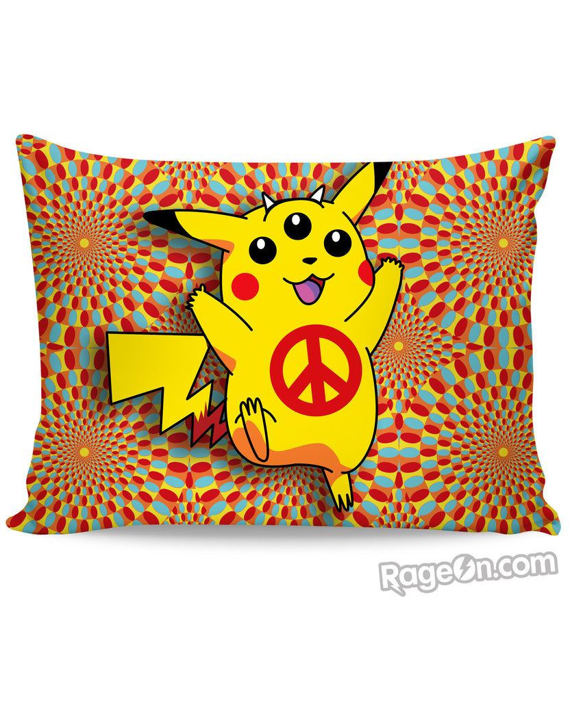 Pikachu Peace Trip Pillow Case