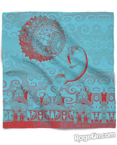 Moon and Manatee Bandana