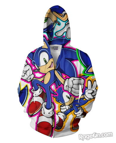 Sonic Zip-Up Hoodie