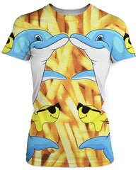 Dolphins and Fries T-Shirt