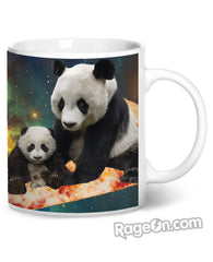 Space Pizza Panda Coffee Mug