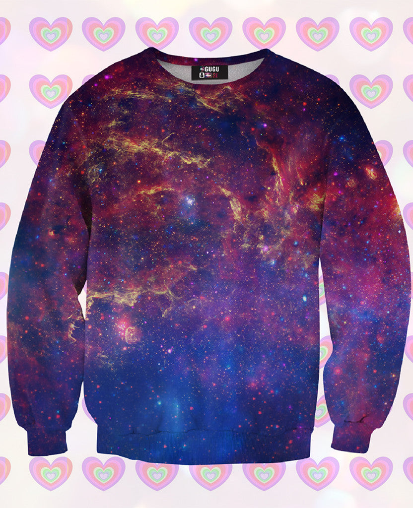 Purple Nebula Sweatshirt For Kids