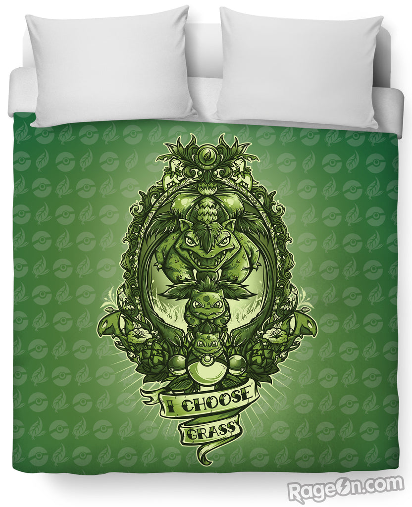 I Choose Grass Duvet Cover