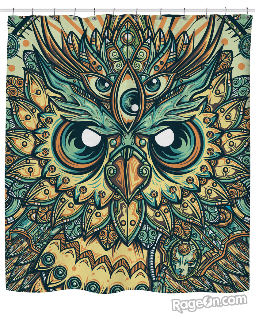 God Owl of Dreams Shower Curtain
