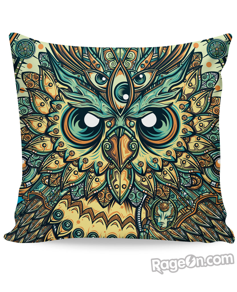 God Owl of Dreams Couch Pillow
