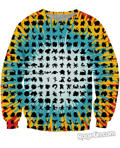 Who's That Pokemon Crewneck Sweatshirt
