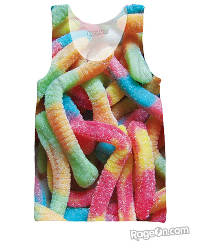 Sour Gummy Worms Tank Top