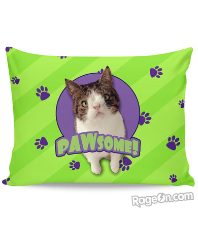 PAWsome Green Pillow Case