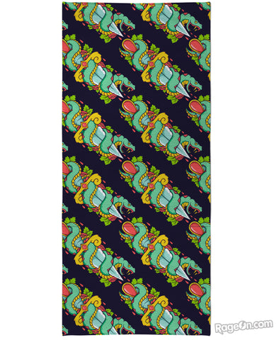 Snake Bitch Pattern Beach Towel