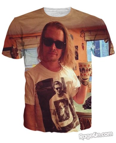 Macaulay Culkin Wearing Ryan Gosling Wearing Macaulay Culkin T-Shirt