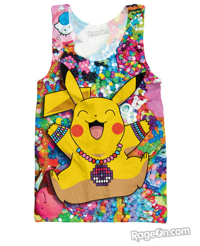 Pikachu in Kandiland Tank Top