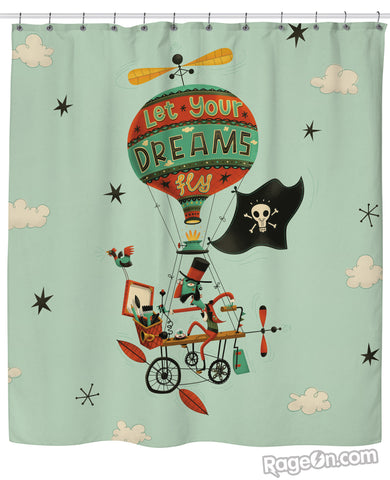 Let Your Dreams Fly Shower Curtain